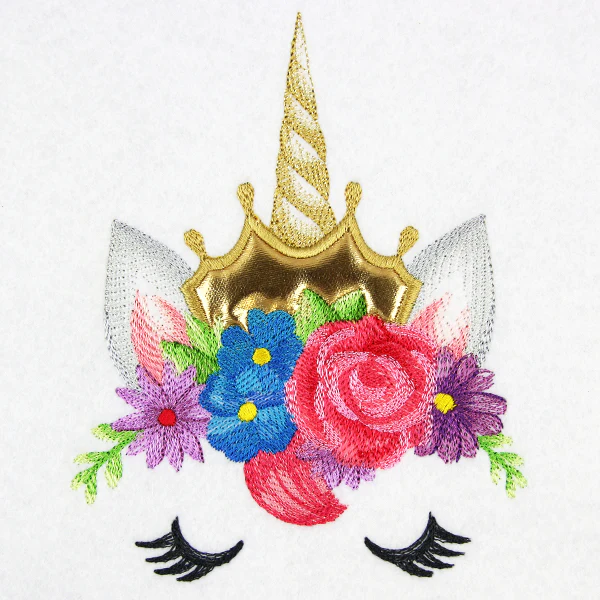 Enchanted Regal Unicorn Face (Applique) - Image 3