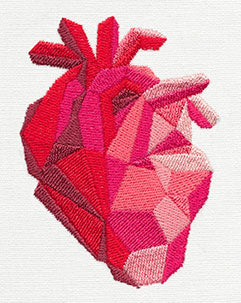 Faceted Anatomical Heart - Image 3