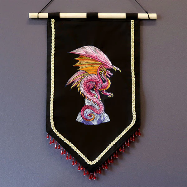 Facets of Fantasy Stained Glass Dragon - Image 6