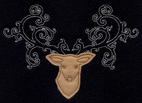 Fancy Antlers (Applique) - Image 2