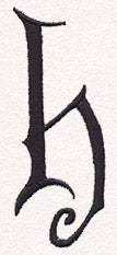 Fantasy Letter H - Lowercase - Image 3