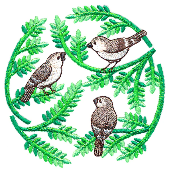Ferns and Birds Circle - Image 5