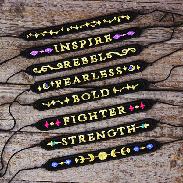 Fierce Affirmations Bracelet - Strength (Lace) - Image 3