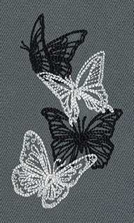 Flight & Dark Butterflies - Vertical Border - Image 3