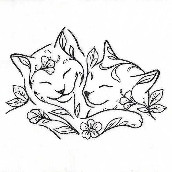 Floral Feline - Kitty Pair - Image 7
