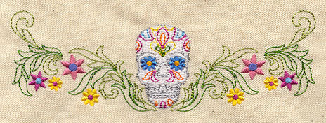 Flowered Skull Border - Image 2