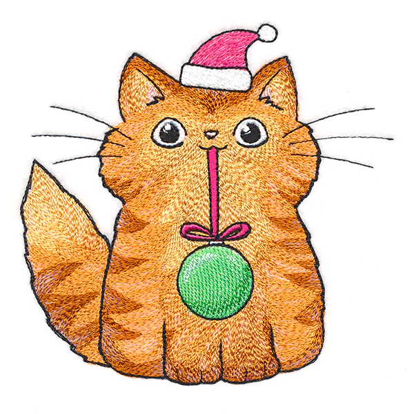 Fluffy Christmas Kitty - Image 7