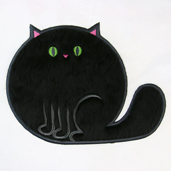Fluffy Critters Cat (Applique) - Image 4