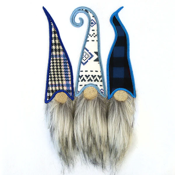 Fluffy Gnome Trio (Applique) - Image 3