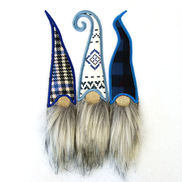 Fluffy Gnome Trio (Applique) - Image 5