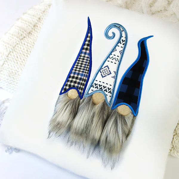 Fluffy Gnome Trio (Applique) - Image 8