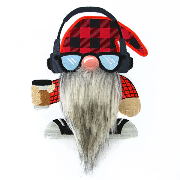 Fluffy Hipster Gnome (Applique) - Image 7
