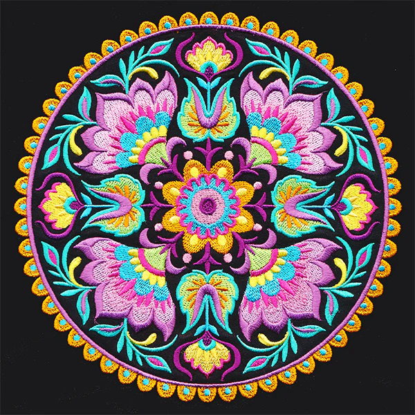 Folk Flowers Medallion