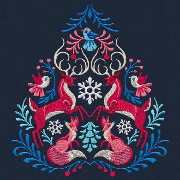 Folksy Winter Woodland Crest