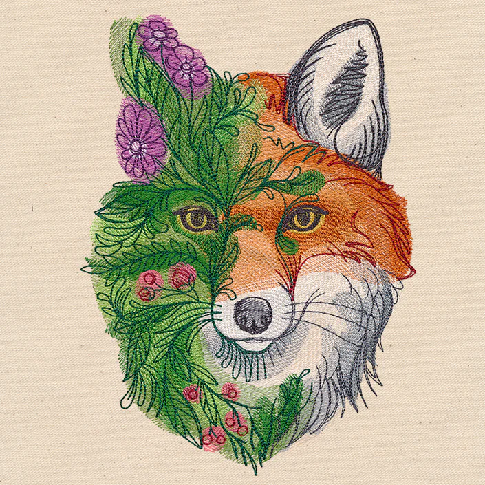 Fox in Flowers - Image 5