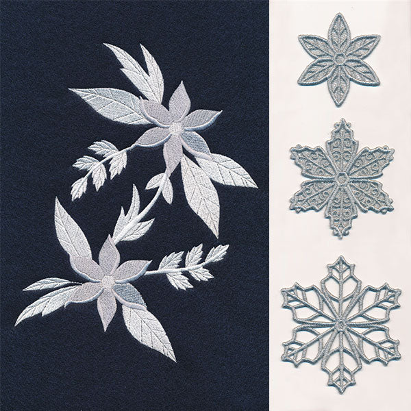 Frosted Snowflake Flower (Layered Lace) - Image 2