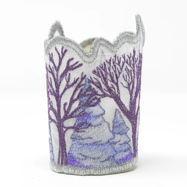 Frosted Winter Votive Wrap (Organza) - Image 8