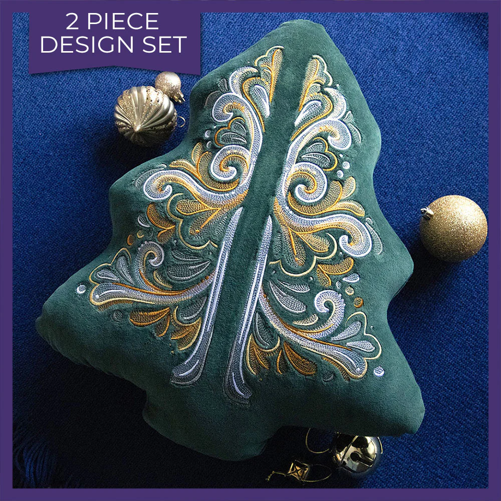 Gilded Baroque Christmas Tree Set - Image 11