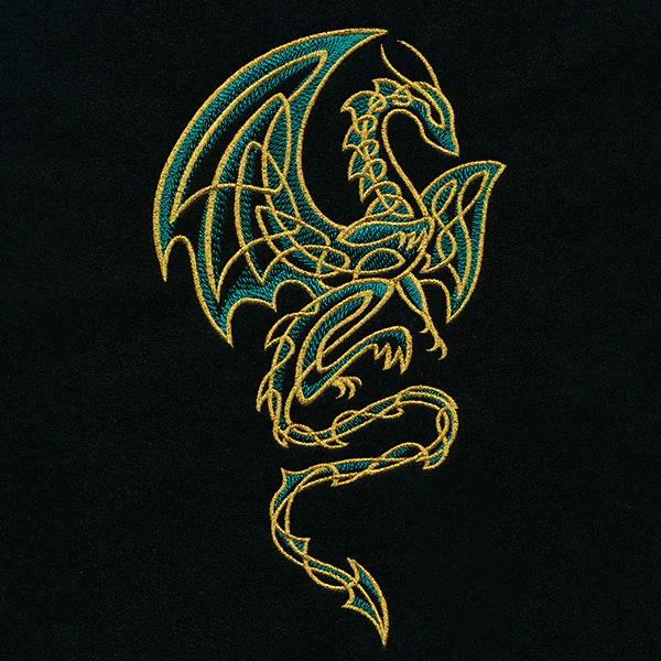 Gilded Celtic Knotwork Dragon - Image 3