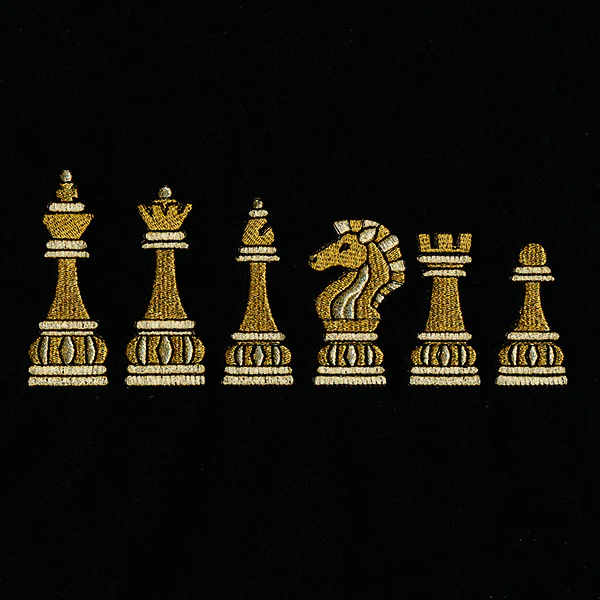 Gilded Chess Pieces - Horizontal Border - Image 3
