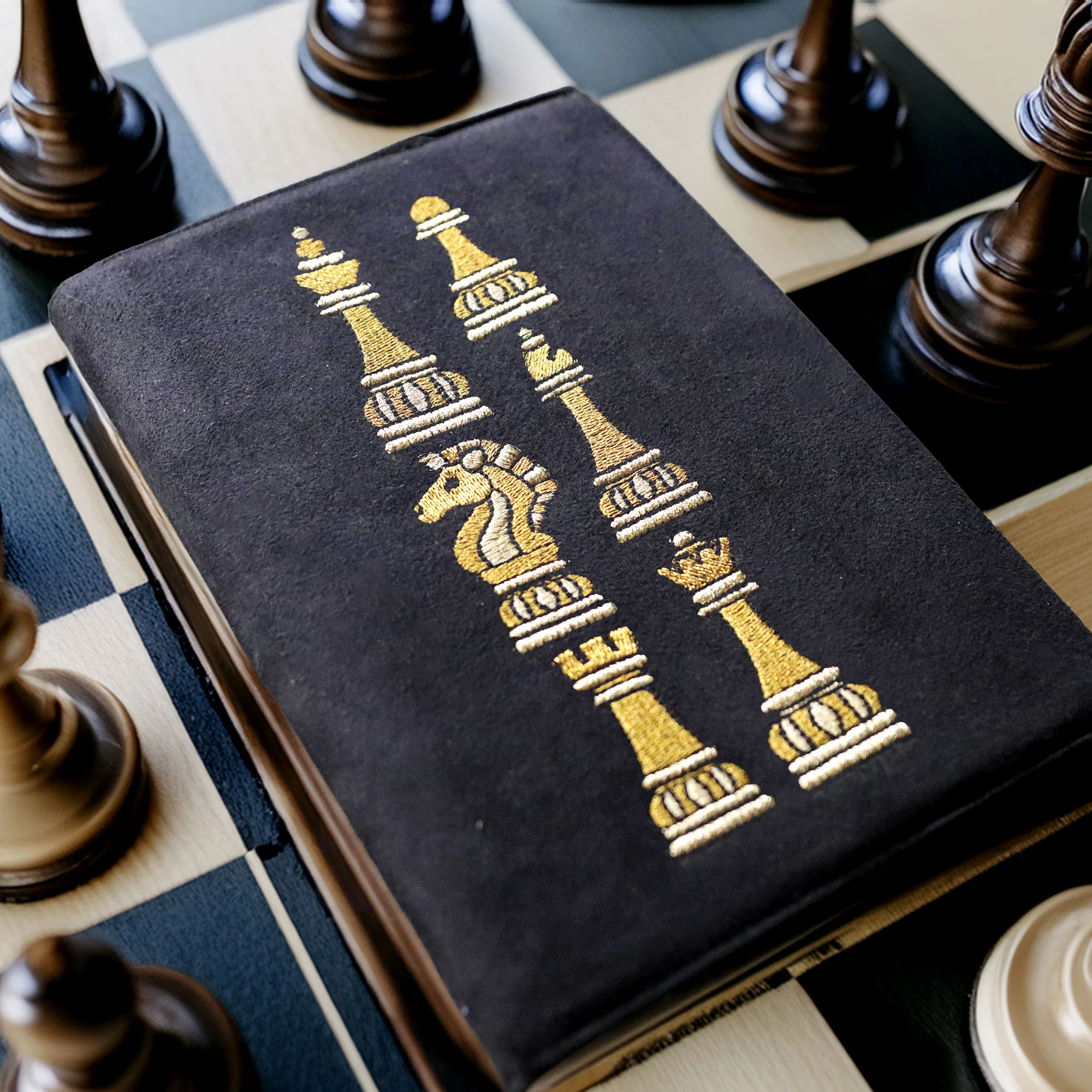 Gilded Chess Pieces - Vertical Border - Image 4