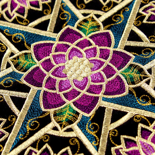 Gilded Floral Compass Rose - Image 2