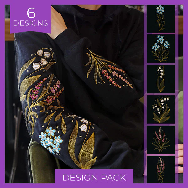 Gilded Floral Stems Design Pack - Image 7