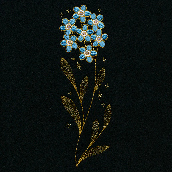 Gilded Forget-Me-Not Border