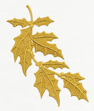Gilded Holly Flourish - Image 2