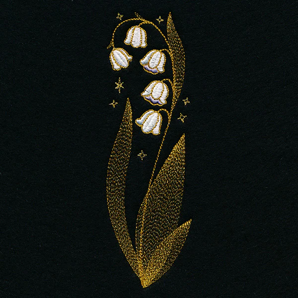 Gilded Lily of the Valley Border - Image 10