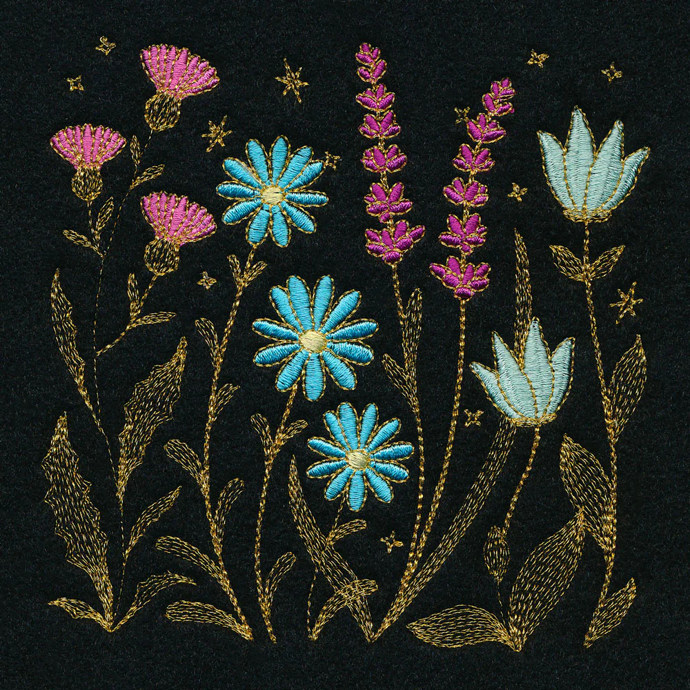 Gilded Wildflower Square - Image 6