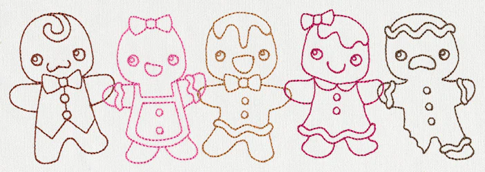 Gingerbread Kids Border - Image 2
