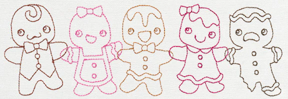 Gingerbread Kids Border - Image 3