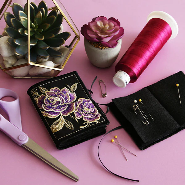 Glimmering Garden Needle Book (In-the-Hoop)