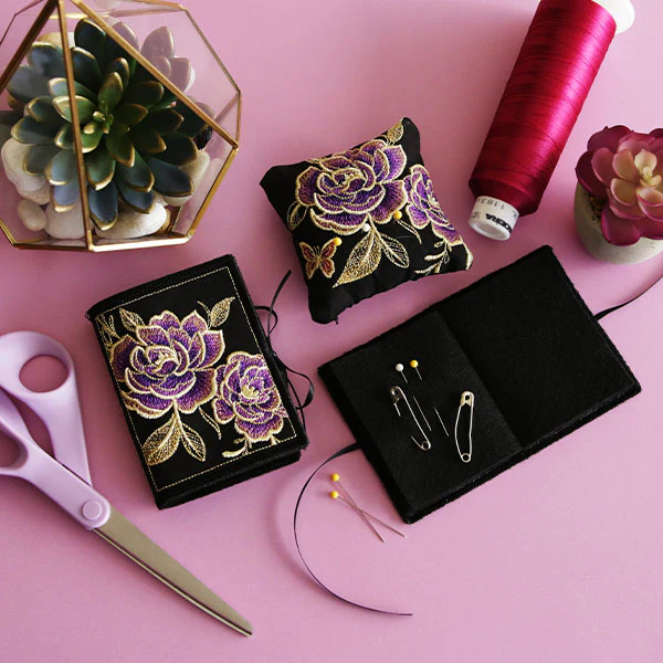 Glimmering Garden Needle Book (In-the-Hoop) - Image 5