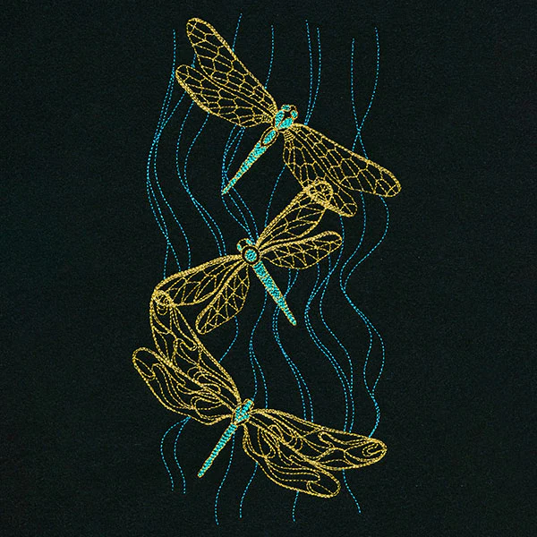Glistening Dragonfly Trio