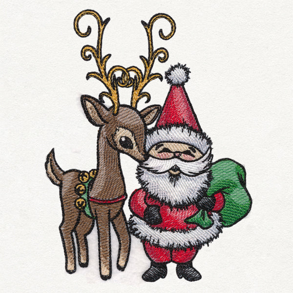 Gnome Santa with Reindeer - Image 5