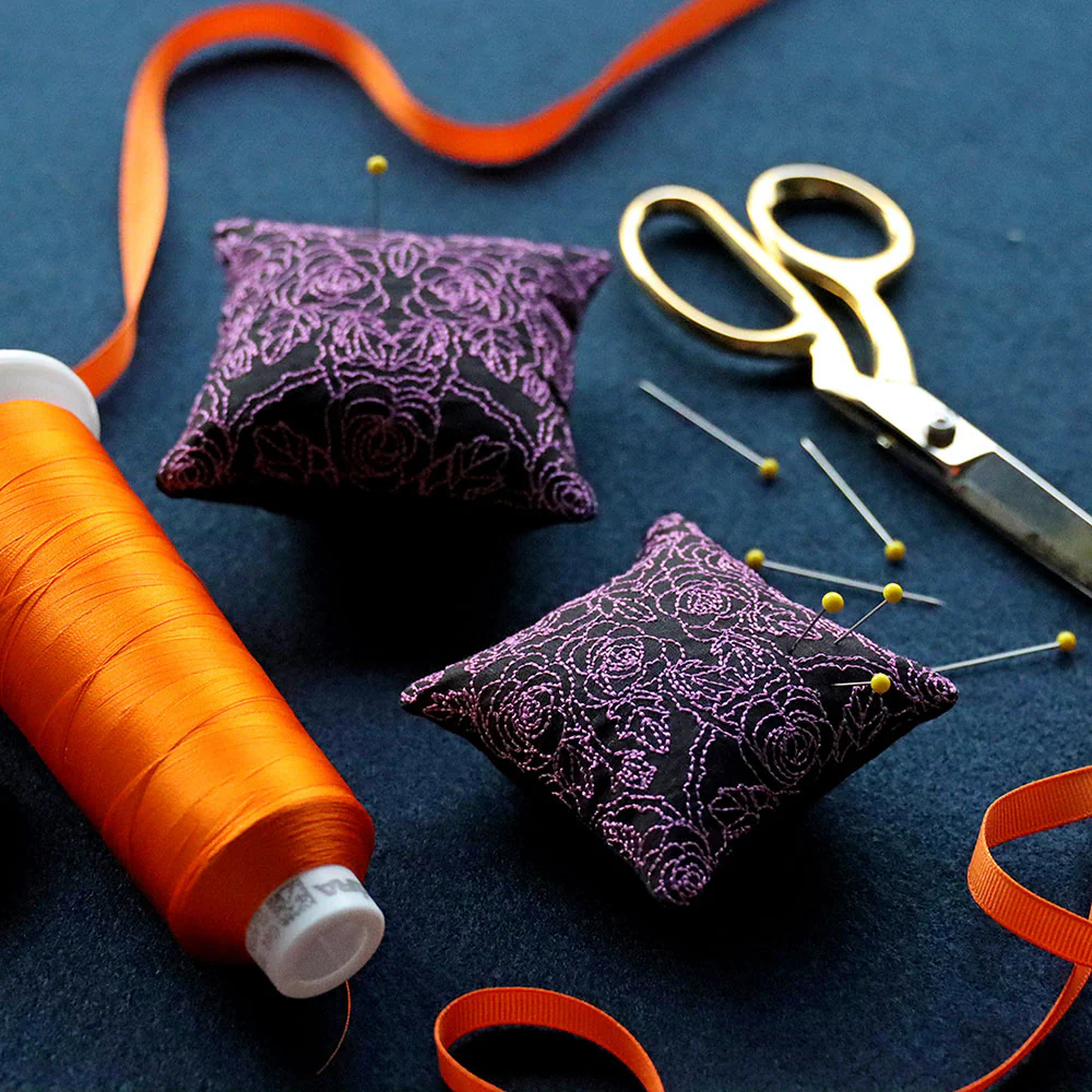 Gothic Rose Pincushion (In-the-Hoop) - Image 2