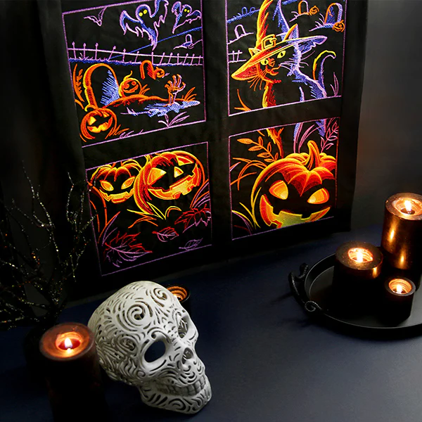 Haunted Halloween Scene II Square 3 - Image 15