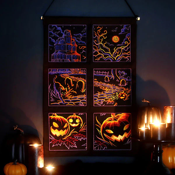 Haunted Halloween Scene Square 2 - Image 14