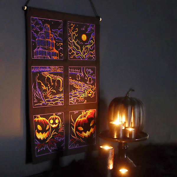 Haunted Halloween Scene Square 6 - Image 12
