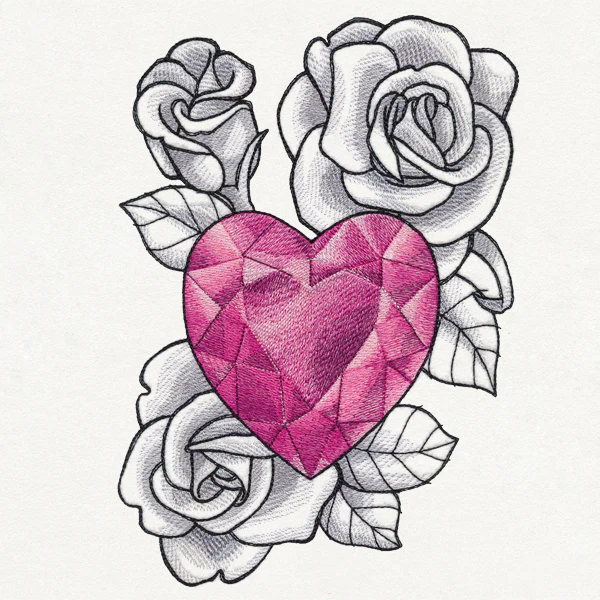 Heart Gem and Roses - Image 5