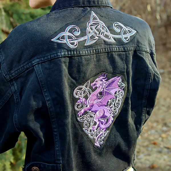 Heraldic Knotwork Dragon Border - Image 11