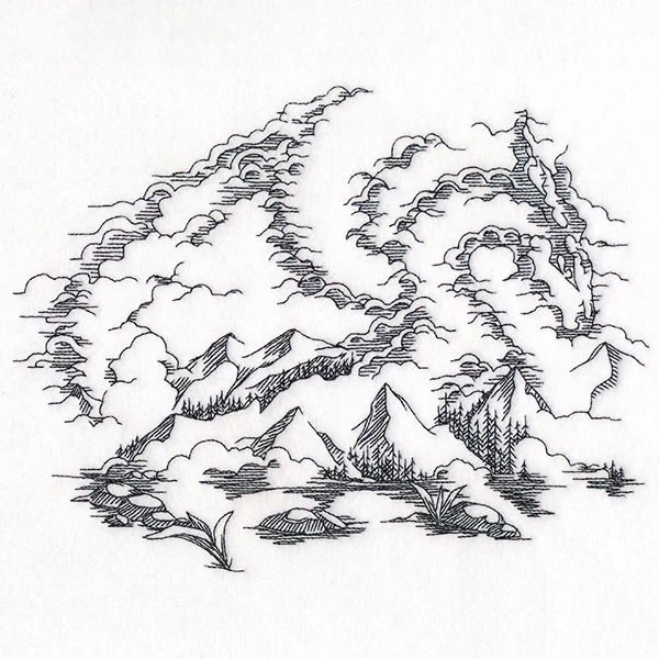 Hidden Dragon Mountain Scene