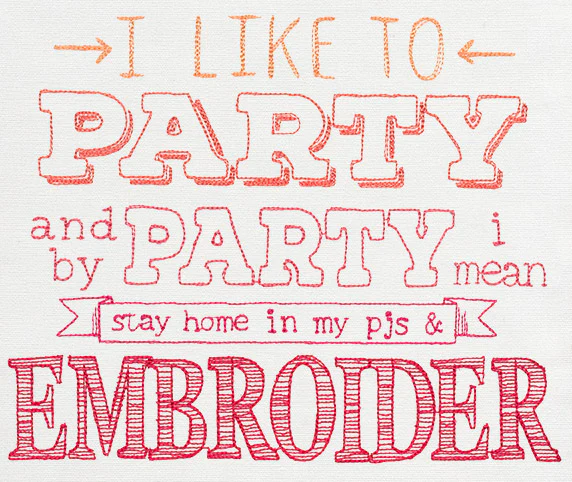 I Like to Party - Embroider - Image 2