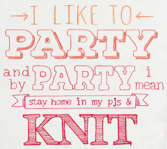 I Like to Party - Knit