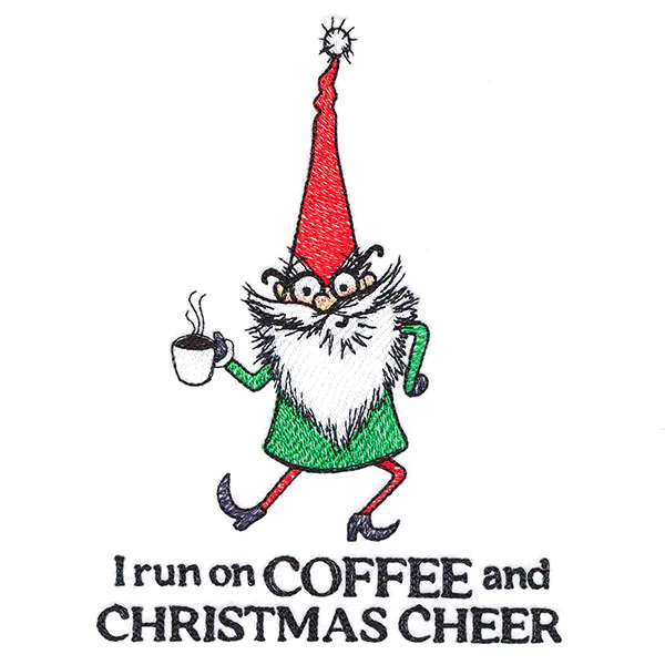 I Run on Coffee and Christmas Cheer Gnome - Image 5