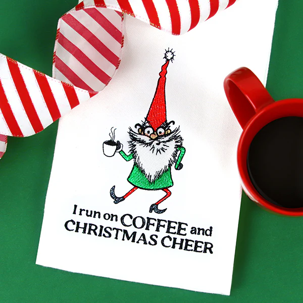 I Run on Coffee and Christmas Cheer Gnome - Image 6