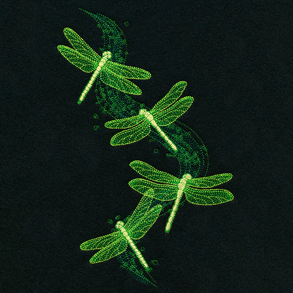 Illuminated Dragonfly Cascade - Image 3