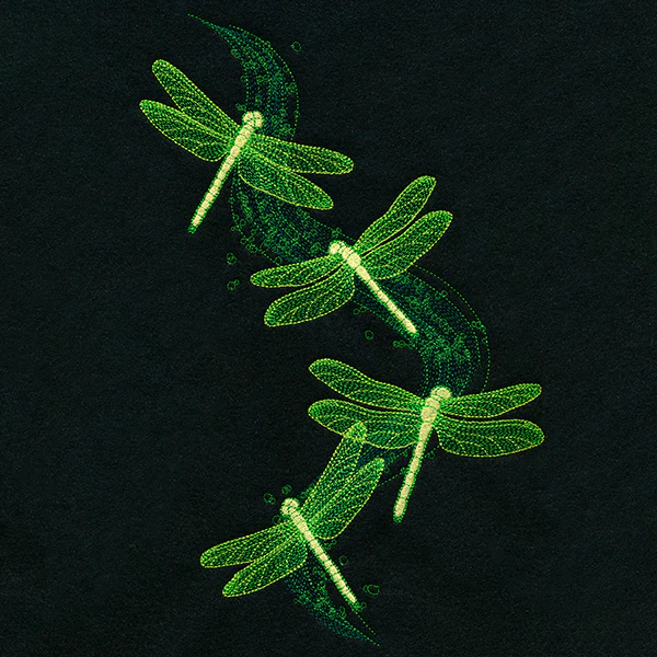 Illuminated Dragonfly Cascade - Image 9